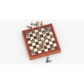 3D Chess Board Set 01 Pose 06